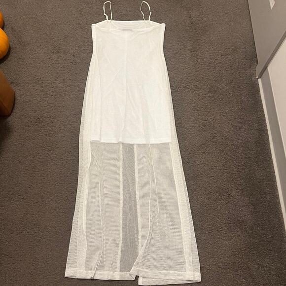 Vintage Deadstock Maxi Mesh Split Front Dress - Picture 7 of 7